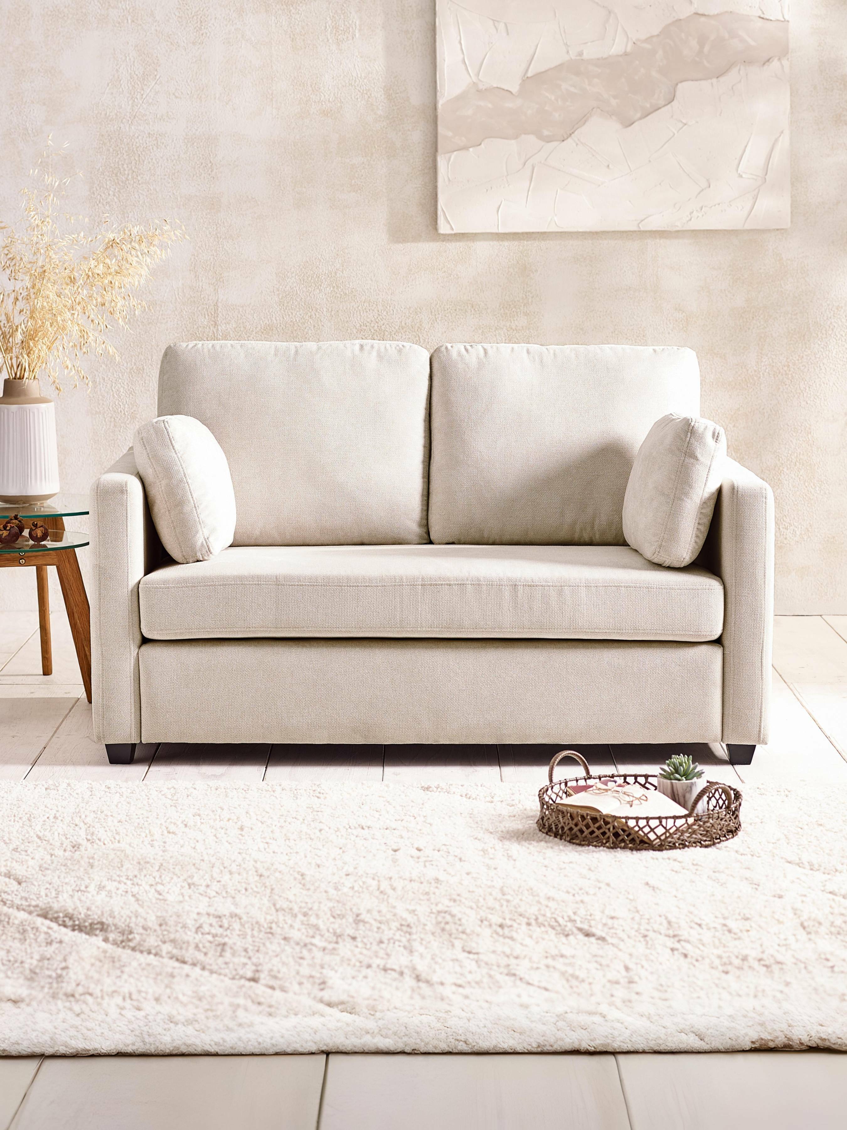 Ordona Natural Chenille Sofa | 2 Seater